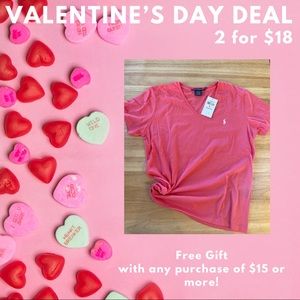 2 for 18!!! RL Polo Large | Pink Sport Tee | NWT
